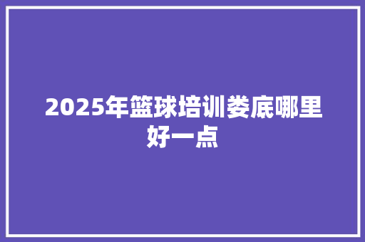 2025年篮球培训娄底哪里好一点 采访稿