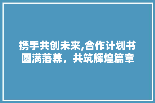 携手共创未来,合作计划书圆满落幕，共筑辉煌篇章