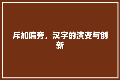 斥加偏旁，汉字的演变与创新