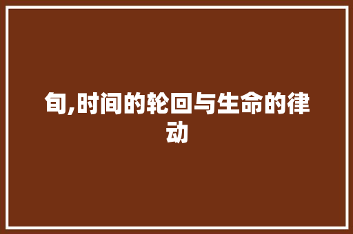 旬,时间的轮回与生命的律动