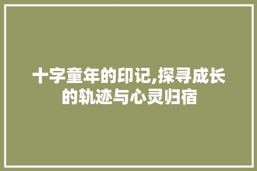 十字童年的印记,探寻成长的轨迹与心灵归宿
