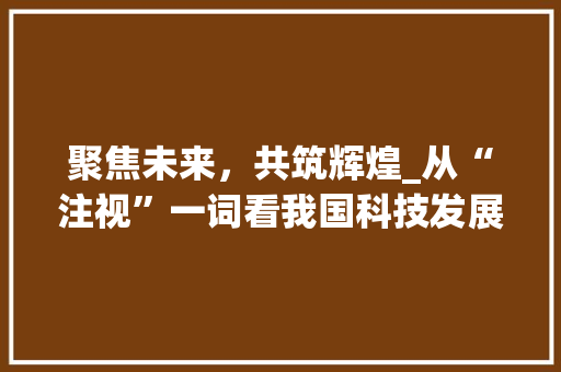 聚焦未来，共筑辉煌_从“注视”一词看我国科技发展的新篇章