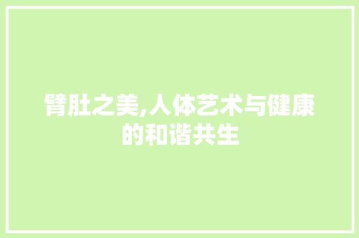 臂肚之美,人体艺术与健康的和谐共生