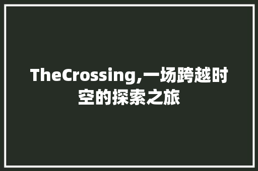 TheCrossing,一场跨越时空的探索之旅 特写稿