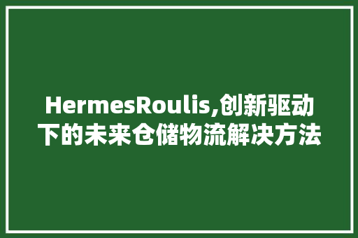 HermesRoulis,创新驱动下的未来仓储物流解决方法 工作类