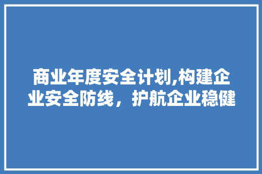 商业年度安全计划,构建企业安全防线，护航企业稳健发展 生活类