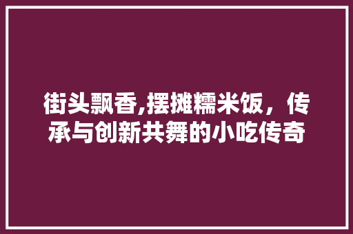 街头飘香,摆摊糯米饭，传承与创新共舞的小吃传奇