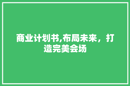 商业计划书,布局未来，打造完美会场