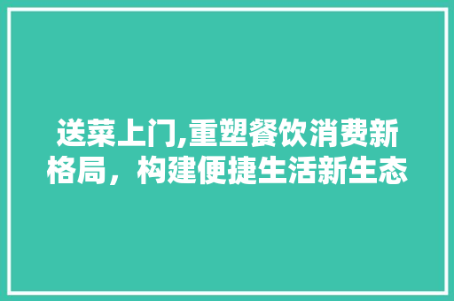 送菜上门,重塑餐饮消费新格局，构建便捷生活新生态