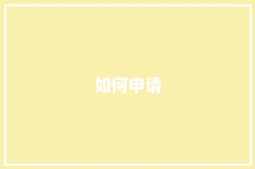 如何申请 工作总结